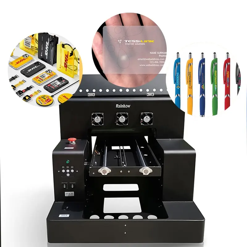 УФ-принтер A3, многофункциональная машина для домашнего малого бизнеса, для плитки, мячей для гольфа, кружек, планшетный УФ-принтер