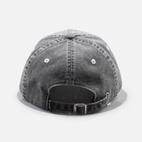 Casquette de baseball rétro en coton délavé avec logo brodé 3D personnalisé, style streetwear, 6 panneaux