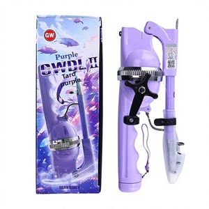 Mini canne à pêche pliable pour la pêche en mer, 25 cm pliée, 1,15 m déployée, <span class=keywords><strong>action</strong></span> rigide pour rivières et ruisseaux - Product Image 1