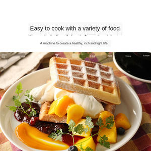 Machine à petit-déjeuner Sokany 3 en 1, norme européenne 220V, revêtement antiadhésif, gaufrier et grille-pain électrique portable - Product Image 4