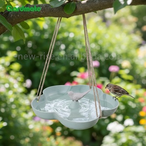 GARDMATE - Bebedero para Pájaros de Fibra de Bambú Ecológico y Resistente al Agua, Tazón de Agua para Aves Silvestres para Balcón, Jardín, Patio, Exterior, Colgante - Product Image 3