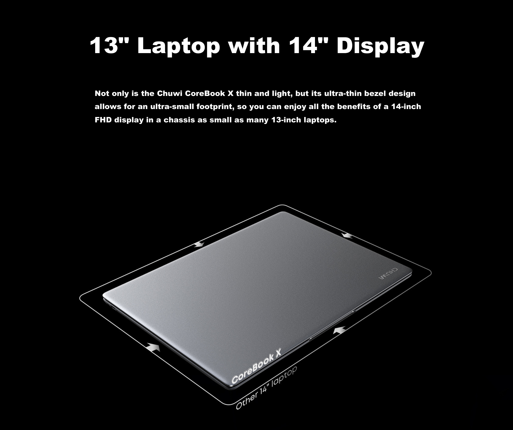 CHUWI Corebook X Gaming Laptop - Intel 12th Gen I3 1215U