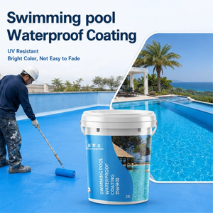 Revêtement <span class=keywords><strong>acrylique</strong></span> imperméable à haute adhérence, flexible, écologique et non toxique pour piscines naturelles - Product Image 1