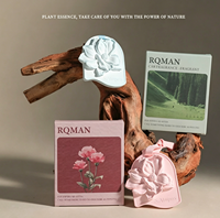 Tablettes de parfum suspendues en plâtre pour voiture, désodorisant solide pour placard et chambre, diffuseur de parfum rose et lavande, portable et longue durée