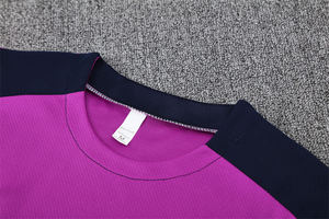 Uniformes de Fútbol de Verano, Conjunto de Entrenamiento de Manga Corta, Jersey 25/26 Barcelona, Transpirable, Poliéster, Secado Rápido, Cuello Redondo, Unisex - Product Image 3