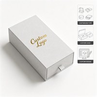 Emballage de lunettes en carton de luxe personnalisé, boîte à tiroir coulissant faite à la main avec ruban, vente en gros, fabricant OEM ODM