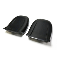 Housse de dossier de siège en fibre de carbone sèche pour Tesla Model 3 Y X S Garniture intérieure style pâte