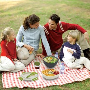 Set Portapranzo da 1,2L con 5 Pezzi, Forchetta e Contenitore per Condimenti, Adatto per Microonde - Product Image 6