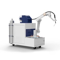 Nouveau robot collaboratif de soudage sans programmation, boîte de commande intégrée, base mobile, acier inoxydable, bras de 922 mm, 1400 mm, 1800 mm