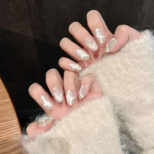 Lot de 10 <span class=keywords><strong>faux</strong></span> ongles à presser, qualité supérieure, épais, <span class=keywords><strong>en</strong></span> acrylique, faits à la main, longs, <span class=keywords><strong>en</strong></span> gel, forme carrée ou amande, pour vente <span class=keywords><strong>en</strong></span> gros et marque privée - Product Image 2