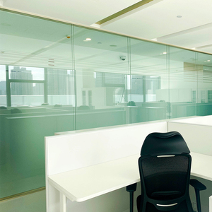 Современный стиль, прозрачная модульная низкая электронная стеклянная офисная перегородка, разделительная система, нестандартный размер с алюминиевым материалом - Product Image 2