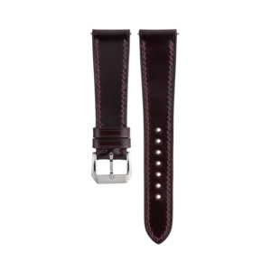 สายนาฬิกาหนังผีเสื้อ18-22มม. ทำด้วยมือสำหรับผู้ชายโลโก้ที่กำหนดเองคุณภาพสูงหนังแท้วินเทจระบายอากาศบาง - Product Image 1