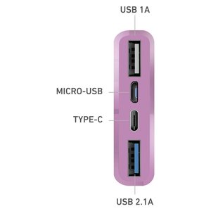 Batterie externe FAST CHARGER 10W Rose (Batteria 10000mAh) TTBB10000FASTP - Product Image 3