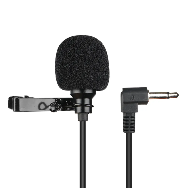 B7 3.55MM Professional Condenser Noise Cancelling Lightweight Omni-directional Lightning Portable Mini Wired Lavalier Microphone