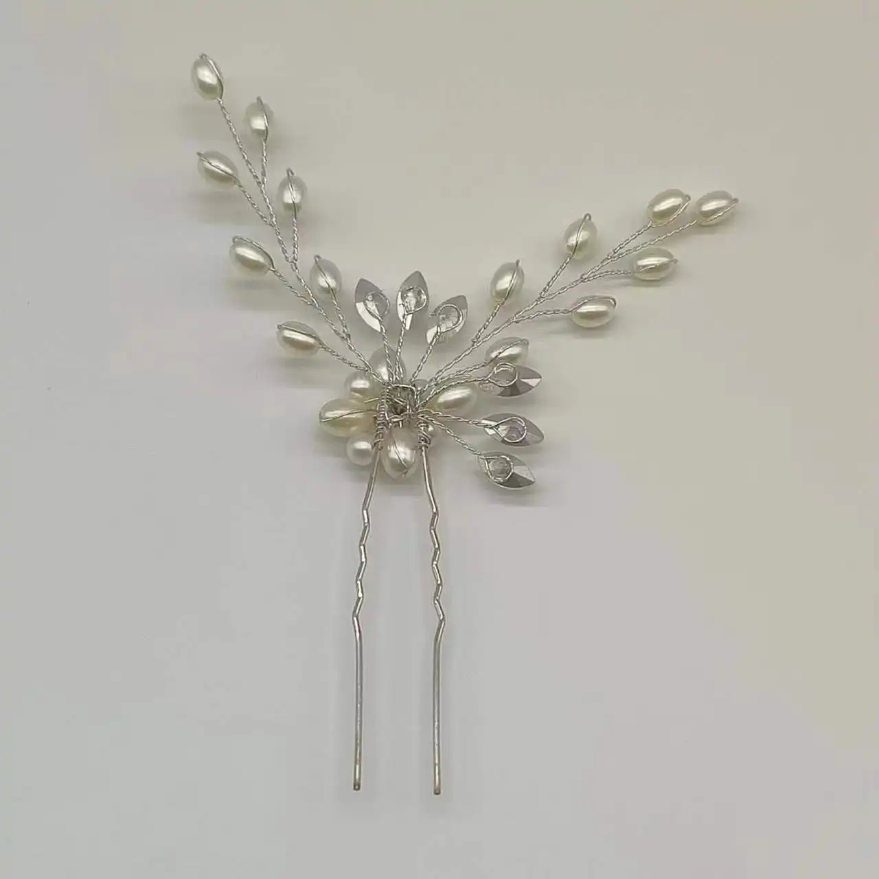 Mode Brautjungfer Brautperlen-Haar-Spitzen weiße Perlenblume Brauthaartei Hochzeit Haar Schmuck-Zubehör Damen