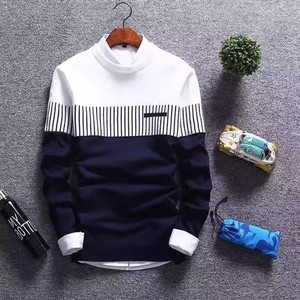 I-0372 Nuevo Suéter de Moda Otoñal, Tejido Transpirable, 120g, Poliéster/Nailon, Logotipo Frontal, Tendencia Coreana, Suéter Masculino al por Mayor - Product Image 3