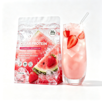 Boisson isolat de protéines de lactosérum transparente GMP sous marque privée, électrolytes pour la récupération post-entraînement des femmes, OEM MOQ 50 boîtes