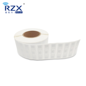 <span class=keywords><strong>RFID</strong></span> тег UHF FM13UF0051E чип 45*19 мм бумага с покрытием <span class=keywords><strong>RFID</strong></span> наклейка со штрих-кодом и логотипом смарт-этикетка - Product Image 3