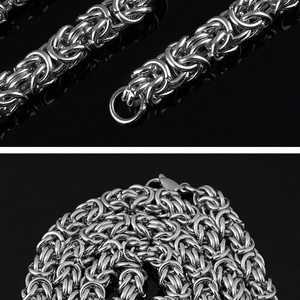 Collar de cadena grande de acero inoxidable para hombre, regalos para hombre, accesorios, pulsera de moda estilo Hip Hop Rock, joyería. - Product Image 6