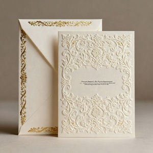 Set <span class=keywords><strong>di</strong></span> Biglietti <span class=keywords><strong>di</strong></span> Ringraziamento <span class=keywords><strong>di</strong></span> Lusso Personalizzati con Stampa Offset su Carta Artistica, con Buste e Adesivi - Product Image 2