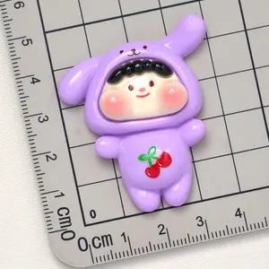 New Style Large Cartoon Fruit Baby Flatback Resin Charms Crafts For Cell Phone Chain Pendant Handmade Hairpin DIY Decoration