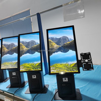 Kiosque de commande en libre-service tout-en-un de 15,6/18,5/19/21,5/24 pouces, écran tactile industriel, système de point de vente intelligent pour la vente au détail, pour micromarché