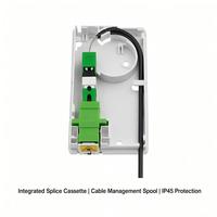 Caja de Terminación de Fibra Óptica para Interiores, 1 Puerto, SC/APC, FTTH, IP45, con Cable SC/LC de 5m/10m/20m