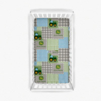Drap-housse en bambou confortable toutes saisons pour lit de bébé, collection à motifs de dessins animés ludiques, bords élastiques sécurisés, s'adapte aux lits de bébé de taille standard