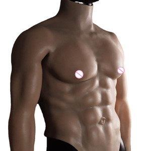 Ropa de Simulación para Espectáculos de Gran Venta con Músculos <span class=keywords><strong>Abdominales</strong></span> de Ocho Piezas y Músculos Pectorales <span class=keywords><strong>Falsos</strong></span> de Silicona para Hombres - Product Image 1