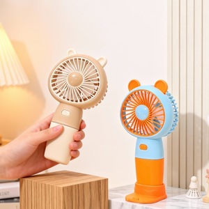 Ventilateur portable à main avec lumière LED, batterie rechargeable, moteur DC 2W pour utilisation en extérieur - Product Image 1