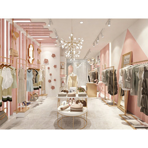 Estantes de Exhibición de Ropa para Tiendas de Lujo, Exhibidores de Ropa de Moda, Soporte de Exhibición de Ropa de Acero Inoxidable para Boutique - Product Image 1