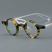 Haute qualité créatif lunettes japonais rond femme lecture à la main lunettes cadre rétro homme acétate myope lunettes