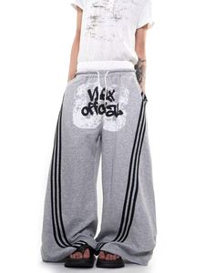 Pantalon décontracté noir en toile de coton pour homme, coupe oversize, style <span class=keywords><strong>hip</strong></span>-hop, jambe large droite, détails streetwear, vente en gros pour designers - Product Image 5
