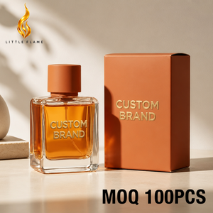 Perfume <span class=keywords><strong>de</strong></span> Lujo <span class=keywords><strong>de</strong></span> Marca Privada en <span class=keywords><strong>Spray</strong></span>, con Logotipo Personalizado, Aroma Fresco y Duradero, Botella Cuadrada con Base Pesada y Tapa Mate Color Terracota - Product Image 1