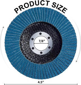 Disques à lamelles 10 pièces - Lot, 200 pièces - Carton, <span class=keywords><strong>Disque</strong></span> pour meuleuse d'angle, grain 80, <span class=keywords><strong>disque</strong></span> à lamelles 5 pouces, zircone alumineuse type 29 - Product Image 2
