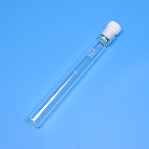 <span class=keywords><strong>Tubes</strong></span> <span class=keywords><strong>à</strong></span> <span class=keywords><strong>essai</strong></span> en verre de laboratoire professionnel <span class=keywords><strong>avec</strong></span> <span class=keywords><strong>bouchons</strong></span> filetés en PTFE sans récipients <span class=keywords><strong>à</strong></span> pression graduée - Product Image 2