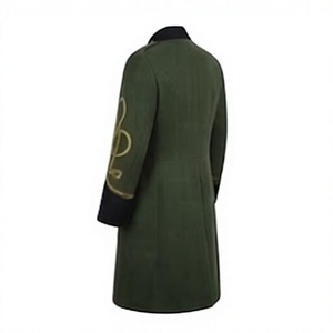 Manteau long en laine pour homme de style vintage, à double boutonnage, formel, pour l'hiver - Product Image 3