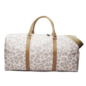 Cheap Bags Women Ladies Large Capacity Fashionable Women Leather Canvas Travel Duffel Bag For Men Durable Handbag