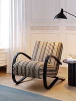 Fauteuil en tissu style antique avec éponge haute densité pour petit appartement, salon, balcon - Mobilier de maison individuel décontracté et confortable