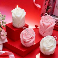 Valentinstag-Geschenke für Liebende Sojawachs Handgemachte Wohndekor-Kerzen Maßgeschneiderte Aromakerzen Blumen-Rosen-Duftkerzen