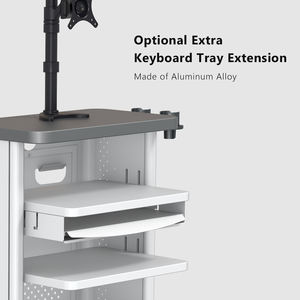 YKD-2101 मोबाइल अस्पताल एंडोस्कोप कार्ट ट्रॉली 3-शेल्फ धातु आधुनिक डिजाइन चीन द्वारा आपूर्ति की गई ऊंचाई समायोज्य सुविधा के साथ - Product Image 5