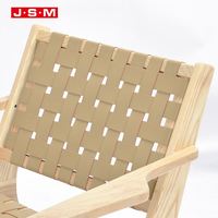 Luxus Japan Designer Holz Single Kunstleder Garten Outdoor Freizeit Stühle Sessel