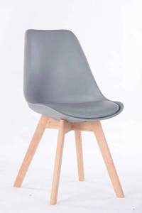 Luxury Fashionable Wood Legs Home Furniture Plastic Cushion Seat Kitchen Dining <b>Chairs</b> - Product Image 3