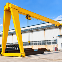 Grue portique semi-automatique de 1 tonne avec télécommande sans fil et rail au sol pour entrepôt