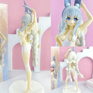 Figura de Anime de 26 cm de Azur Lane Le Manjuu, 1/6, Versión Listless Lapin, Conejo Blanco Perezoso, Modelo de Juguete, Figura de Acción de Regalo - Product Image 4