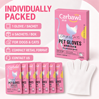 Lingettes jetables texturées personnalisées pour animaux de compagnie, non toxiques et biodégradables, sous marque privée OEM, pour chiens et chats