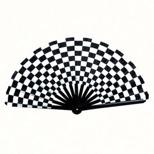 พัดไม้ไผ่พับได้สั่งทำขายส่ง พิมพ์ลายตามต้องการ สำหรับงานเทศกาลและงานปาร์ตี้ EDM - Product Image 1