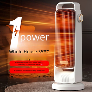 Chauffage électrique portable PTC 1200W avec ventilateur de rasage intégré pour chambres de bébé et tables - Product Image 1