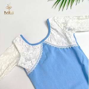 Automne hiver filles à manches longues Ballet formation Dancewear vêtements de Performance une pièce pour la scène des enfants - Product Image 5