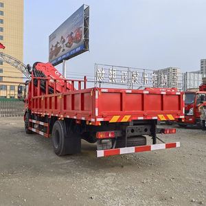 รถบรรทุกติดเครนพับได้ Dongfeng D1 4x2 8 ตัน พร้อมเครน Xinweili สำหรับขนย้ายวัสดุก่อสร้าง - Product Image 4